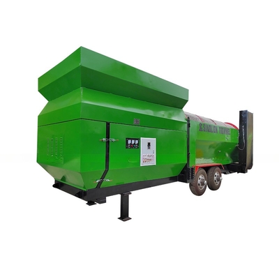 6200 KG χωρητικότητα περιστροφικό ντραμ Trommel Screen για κυκλικό δονητικό κομποστοποιητή εδάφους
