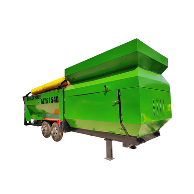 6200 KG χωρητικότητα περιστροφικό ντραμ Trommel Screen για κυκλικό δονητικό κομποστοποιητή εδάφους