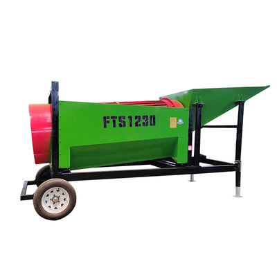 2022 Design Firewood Mobile Trommel Screen με και προσαρμόσιμο μέγεθος εκκένωσης