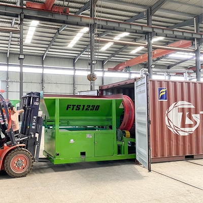 1790 KG Heavy Duty Firewood Screen για εύκολη κινητή ανίχνευση ξύλινων κομματιών Firewood Trommel Screen