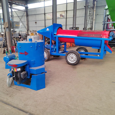 Συλλέγοντας εξοπλισμό Nugget Gold Mining Trommel Screen 3000x1000x1800mm 98% αποδοτικότητα