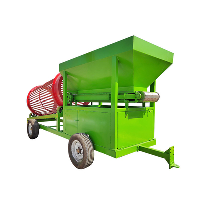 Κινητή συσκευή καθαρισμού καυσίμων Trommel Screen Discharge Machine Μέγεθος ως αίτημα