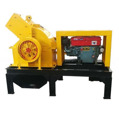 Μίνι κινητήρας ντίζελ Hummer Crusher Mill για την γραμμή παραγωγής γλύκας πέτρας μάρμαρο γρανίτη
