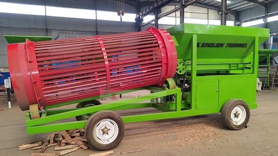 Το Firewood Trommel Screener τώρα μετασχηματίστηκε με το κυκλικό ξύλινο τσιπ Rotary Drum Screen