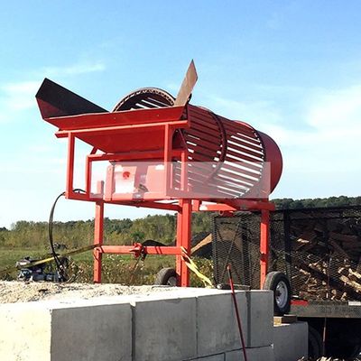Μεγέθος εκφόρτωσης Προσαρμόσιμος μικρός και κινητός καυσόξυλος για αγροκτήματα