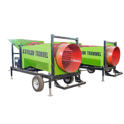 500*500*550mm Ατσάλι άνθρακα περιστροφικό ντραμ Trommel Screen Machine για δονητικό καυσόξυλο