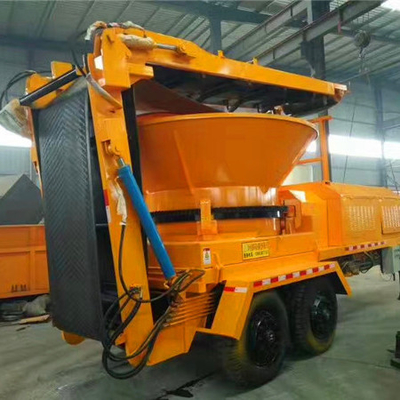 4-6 Blade Diesel Mobile Big Rotary Hopper Φυτικό εργοστάσιο αποκόλλησης δέντρων