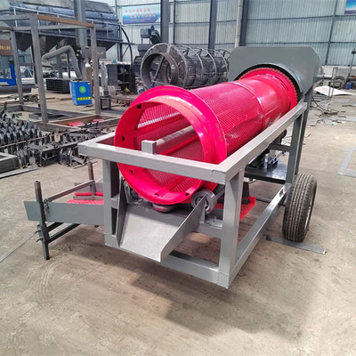 5-10t/h Τετάρση 220V/380V Σκουπέρες εξόρυξης χρυσού Εργοστάσιο πλύσης με περιστροφικά τύμπανα με μικρά μεγέθη