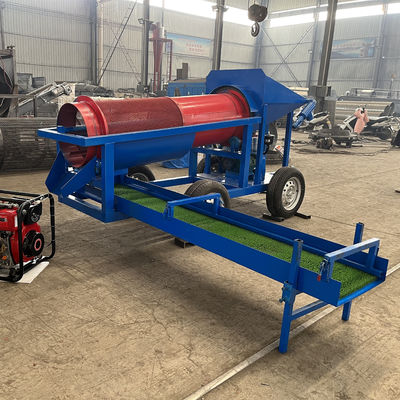 98% φορητό ποτάμι καταρροϊκό χρυσάφι και διαμάντι Trommel οθόνη πλύση εργοστάσιο μηχανή