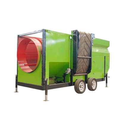 Home Mobile Drum Trommel Καθαριστήρα για το κομποστό κορυφής του εδάφους Με υψηλό ποσοστό ανάκτησης