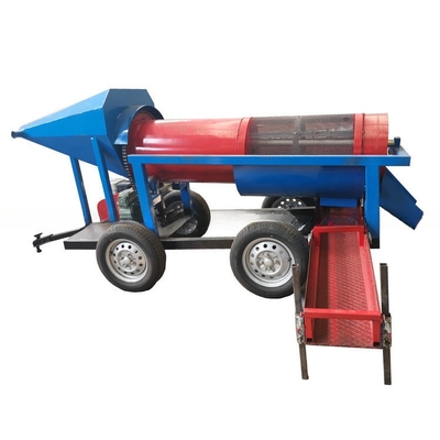 3KW Energy Mining Mobile Gold Washing Trommel Screen για την ανάκτηση της εξόρυξης αμμουδιών ποταμού