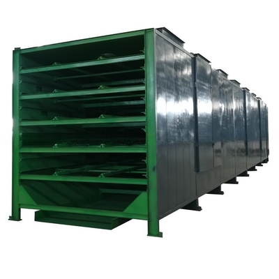 500-1000kg/h Carbon Steel Charcoal Briquette Chain Plate Dryer Mesh Belt Dryer με 1
