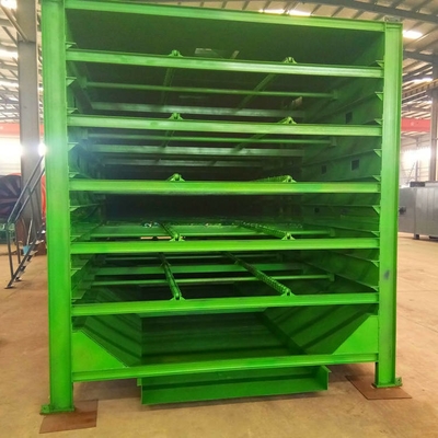 500-1000kg/h Carbon Steel Charcoal Briquette Chain Plate Dryer Mesh Belt Dryer με 1
