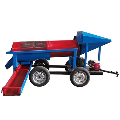 3KW Mobile Mini Alluvial Gold Wash Plant Machine Gold Washing Trommel Screen με 3