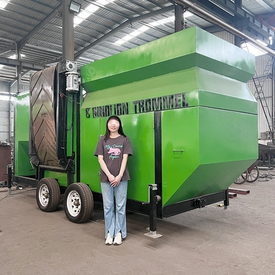 380V 415V Compost Rotary Mobile Trommel Screen Drum Sieve για την εξόρυξη χρυσού