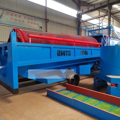 Μεγέθους τροφοδοσίας βράχου Λιγότερο από 300 mm Κινητό εργοστάσιο πλύσης χρυσού με συγκεντρωτήρα