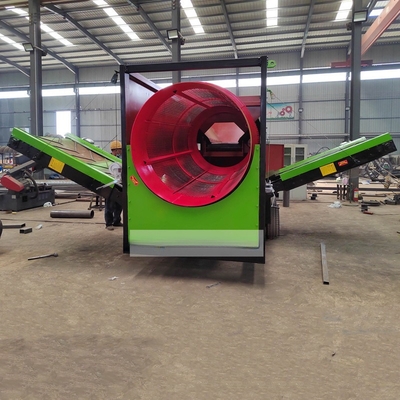 2200 KG Μικρή κλίμακα Κινητή 2 στρώσεις Διαλογή σκουπιδιών Τρομπέλα οθόνη με αποχέτευση Μέγεθος ανάλογα με το αίτημα
