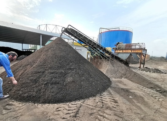 2200 KG χωρητικότητας διαχωριστής άμμου και χαλίκις με υλικό οθόνης από ανοξείδωτο χάλυβα