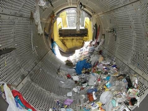 98% αποδοτικότητα διαλογής αυτόματη μηχανή διαλογής απορριμμάτων για διαχείριση αποβλήτων 6,5-10 τόνων