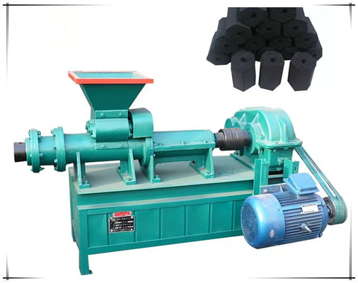 Εύκολο στη λειτουργία BBQ Extruder Charcoal Brown Coal Stick Rod Briquette Machine 700 KG