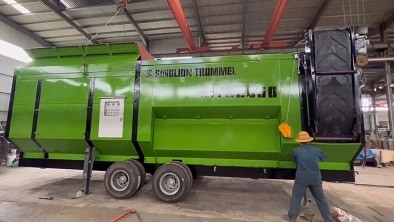 Φάρμες 33.2kw Μηχανή Μεγάλης χωρητικότητας MTS 2050 Κινητό Σίτσο Τρομπέλ για Τρομερό Τρομπέλ Κομποστού