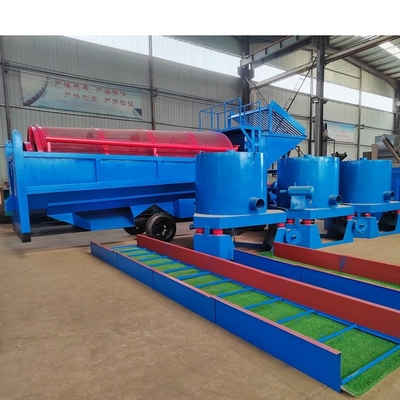 8000*2200*4000 Gold Mobile Trommel Screen Machine Wash Plant με μακρά διάρκεια ζωής