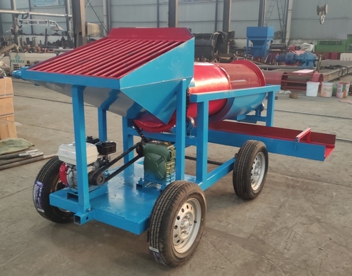 Μίνι Gold Wash Plant Χρυσό πλυντήριο Trommel Screen Εξοπλισμός 5-10TPH Προσαρμοσμένη κατασκευή