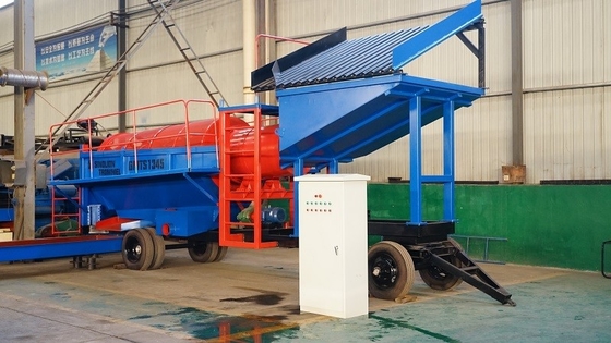 80-150t/h Κινητή εγκατάσταση πλύσης χρυσού μετάλλου με λειτουργία &quot;όλα σε ένα&quot;
