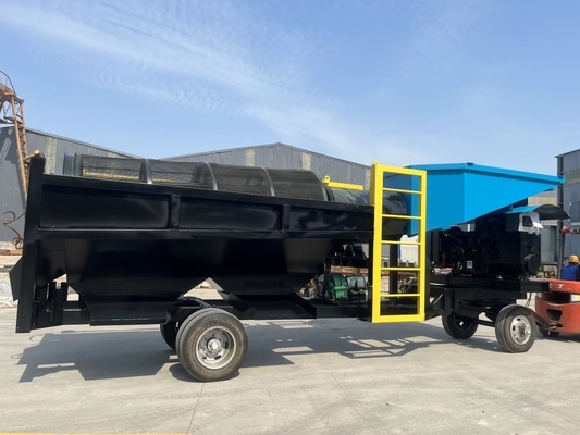 80-150t/h Κινητή εγκατάσταση πλύσης χρυσού μετάλλου με λειτουργία &quot;όλα σε ένα&quot;