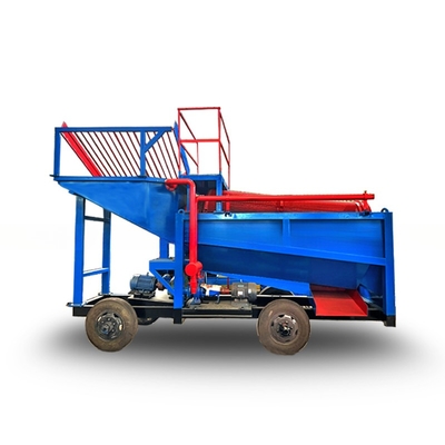 2000 KG χωρητικότητας φορητή μηχανή πλύσης χρυσού για την επεξεργασία μικρού χρυσού