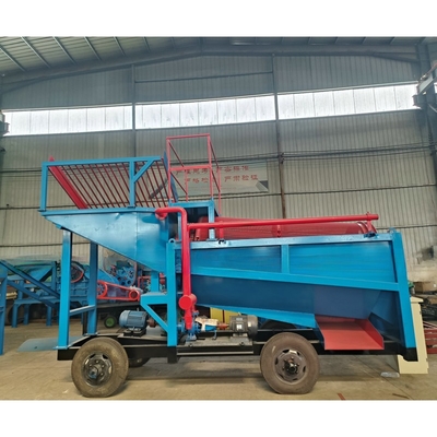 2000 KG χωρητικότητας φορητή μηχανή πλύσης χρυσού για την επεξεργασία μικρού χρυσού