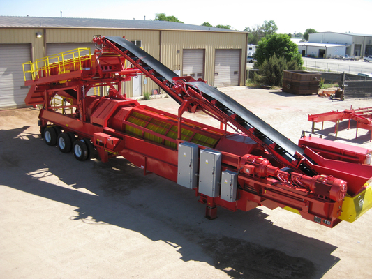 220V/380V τάση Sand Gold Mine Wash Trommel Screen Machine με εύκολη λειτουργία