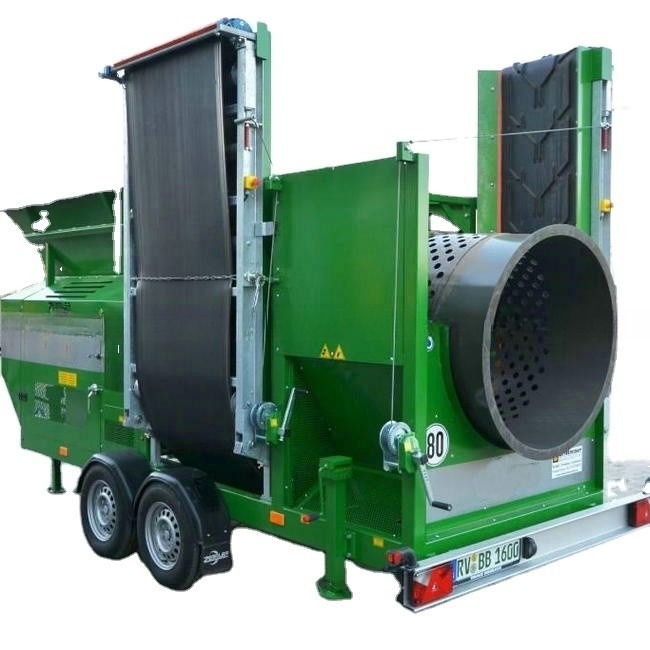 5.5KW Coal Trommel Screen Machine για τον διαχωρισμό των οργανικών και των σύνθετων λιπασμάτων