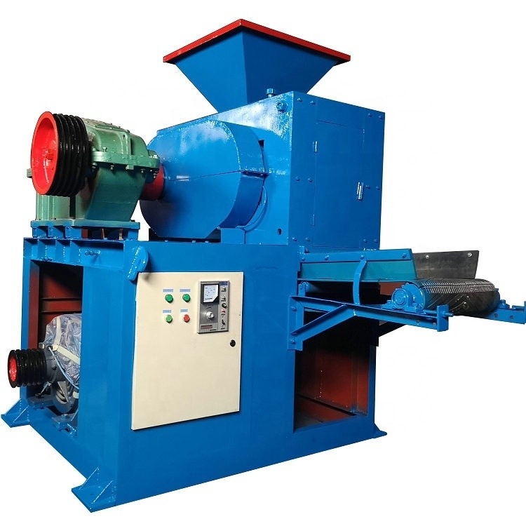 10-15 t/h Λειτουργική γραμμή παραγωγής μπρικέτας άνθρακα 750 Μηχανή τύπου κυλίνδρων για μπρικέτες