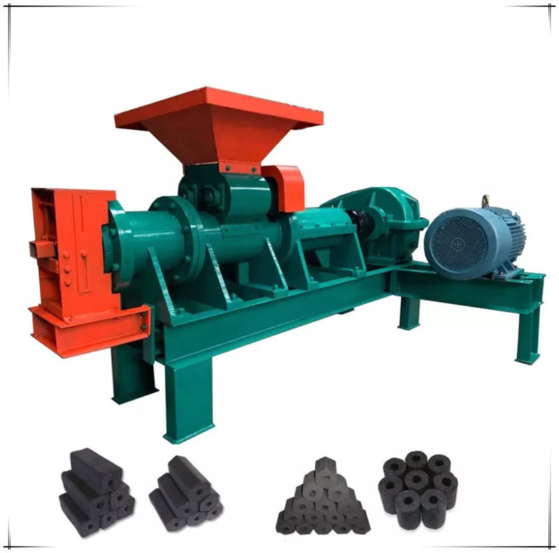 Εύκολο στη λειτουργία BBQ Extruder Charcoal Brown Coal Stick Rod Briquette Machine 700 KG